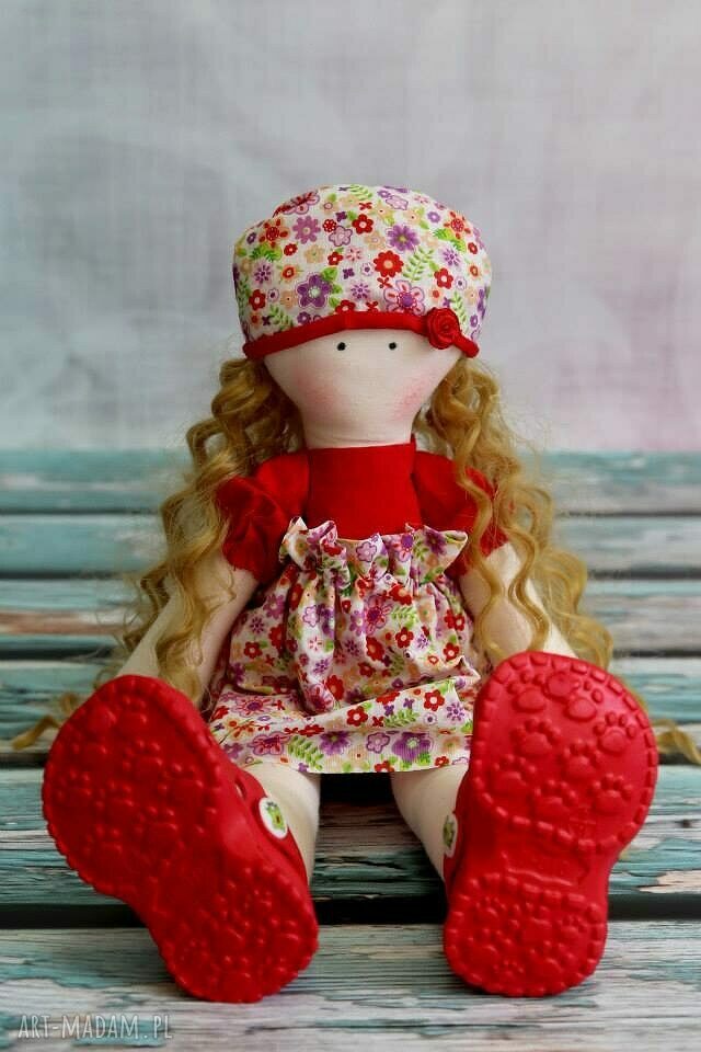 lalki: Lalka Klara samodzielnie stoi i siedzi Autorskie