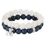 handmade bransoletki navy blue & moon set 2