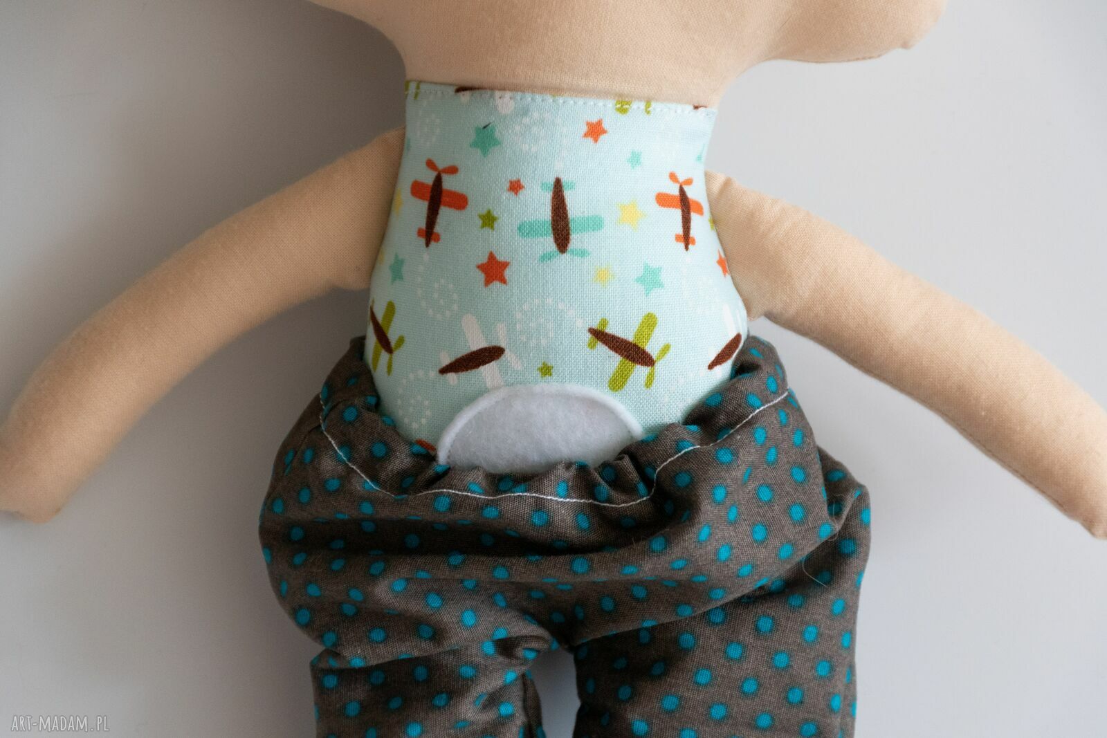 Miś średni klasyczny Michaś 32 cm - ręcznie szyta maskotka dla dziecka