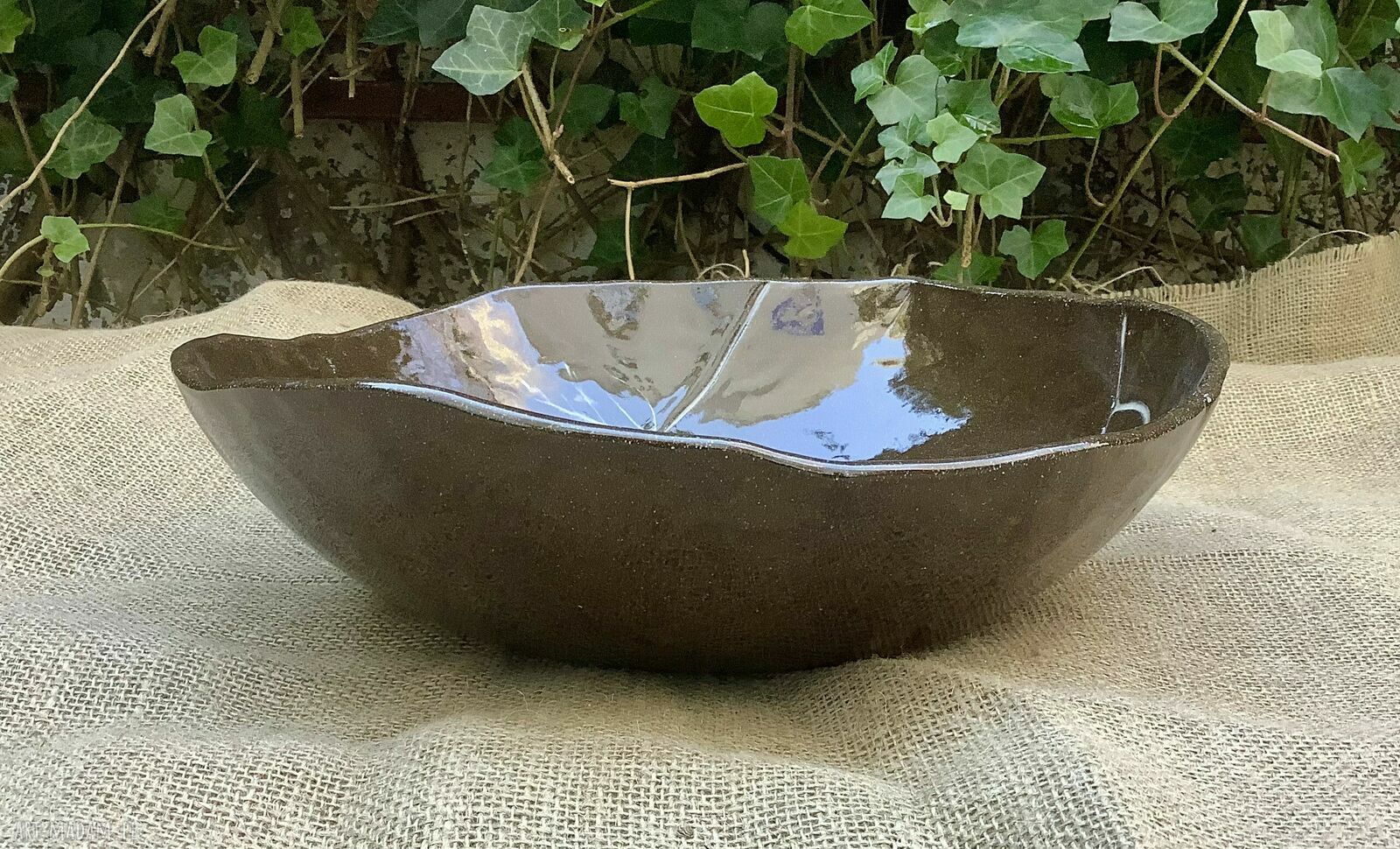 Misa „Błysk” - ceramiczna patera na owoce i orzechy