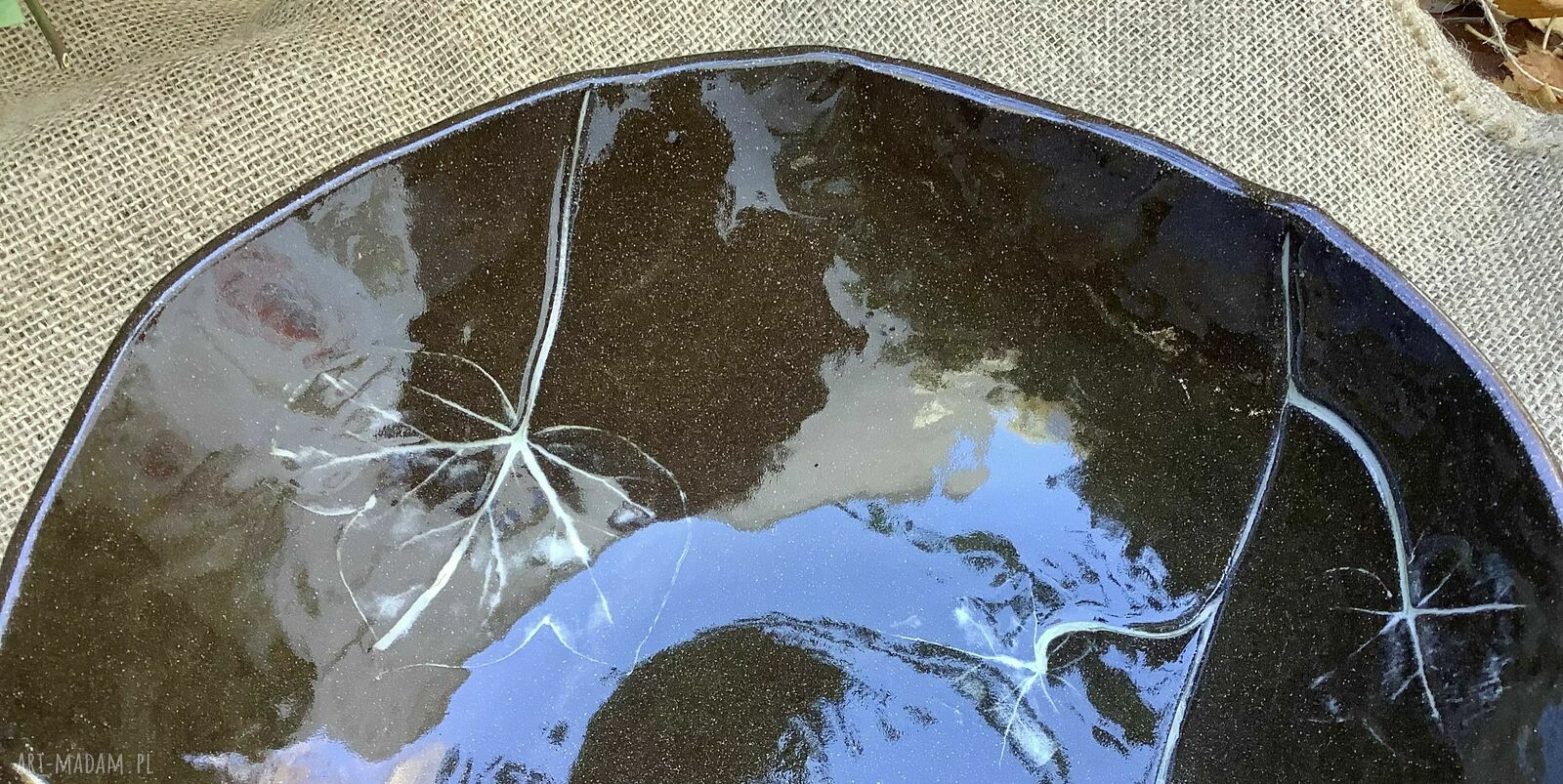 Misa „Błysk” - ceramiczna patera na owoce i orzechy