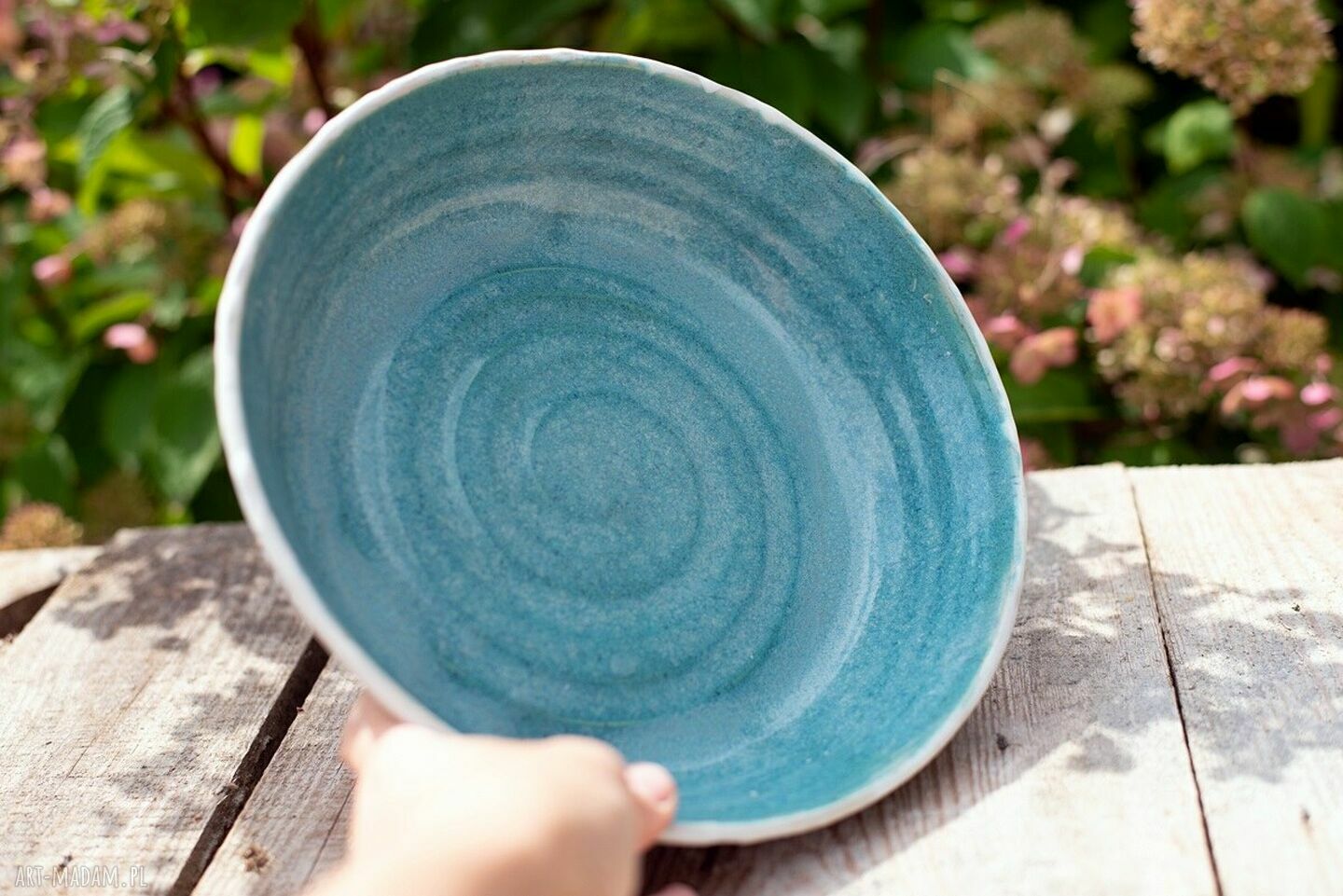 Głęboka misa Buddha Bowl 28 cm w kamiennym turkusie