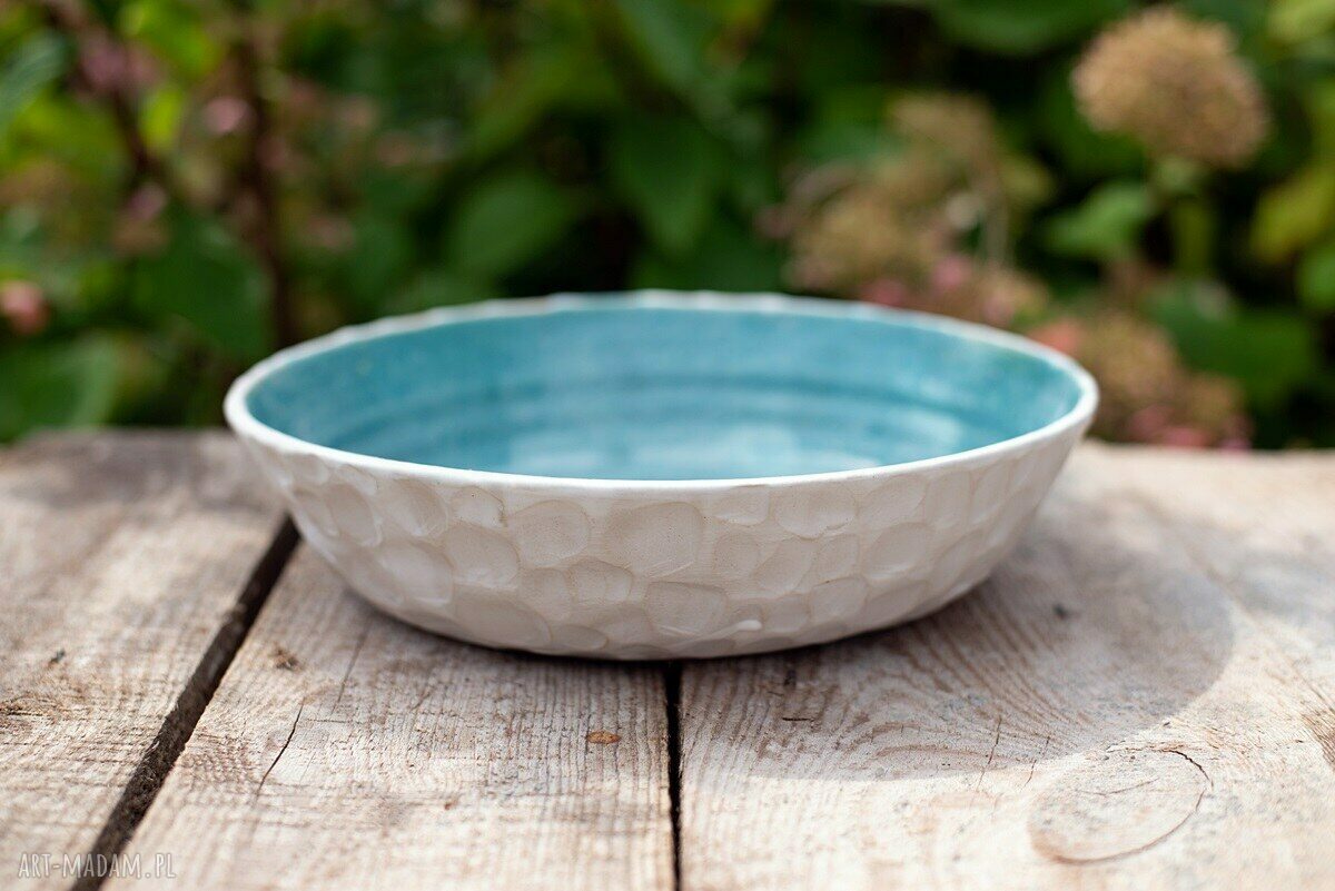 Głęboka misa Buddha Bowl 28 cm w kamiennym turkusie