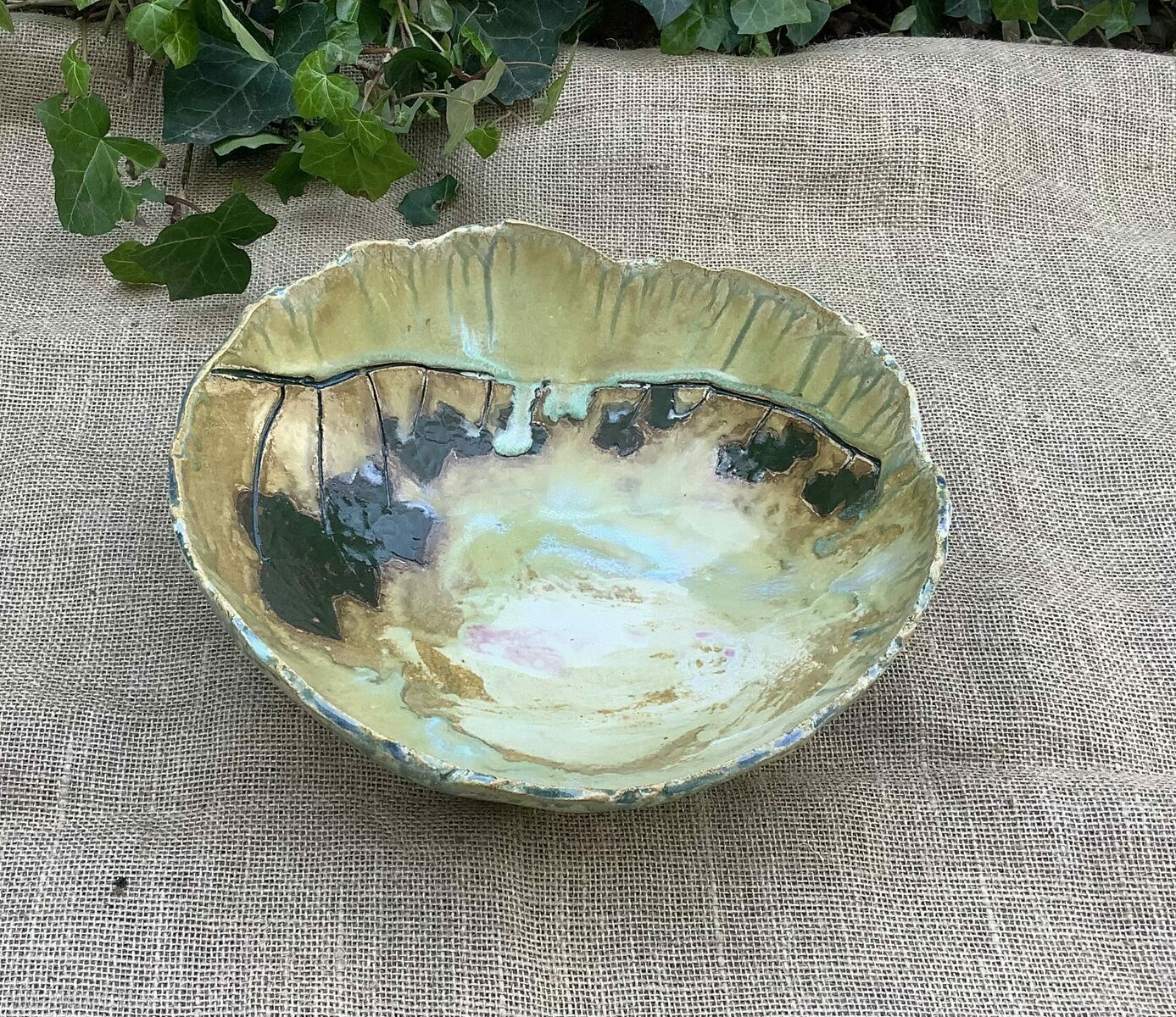 Misa ceramiczna Bluszcz na owoce