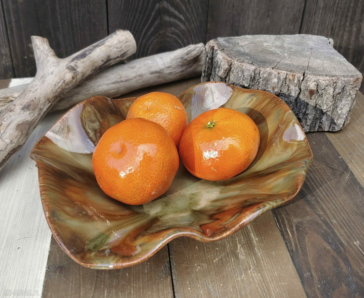 Użytkowa misa ceramiczna z kamionki do serwowania