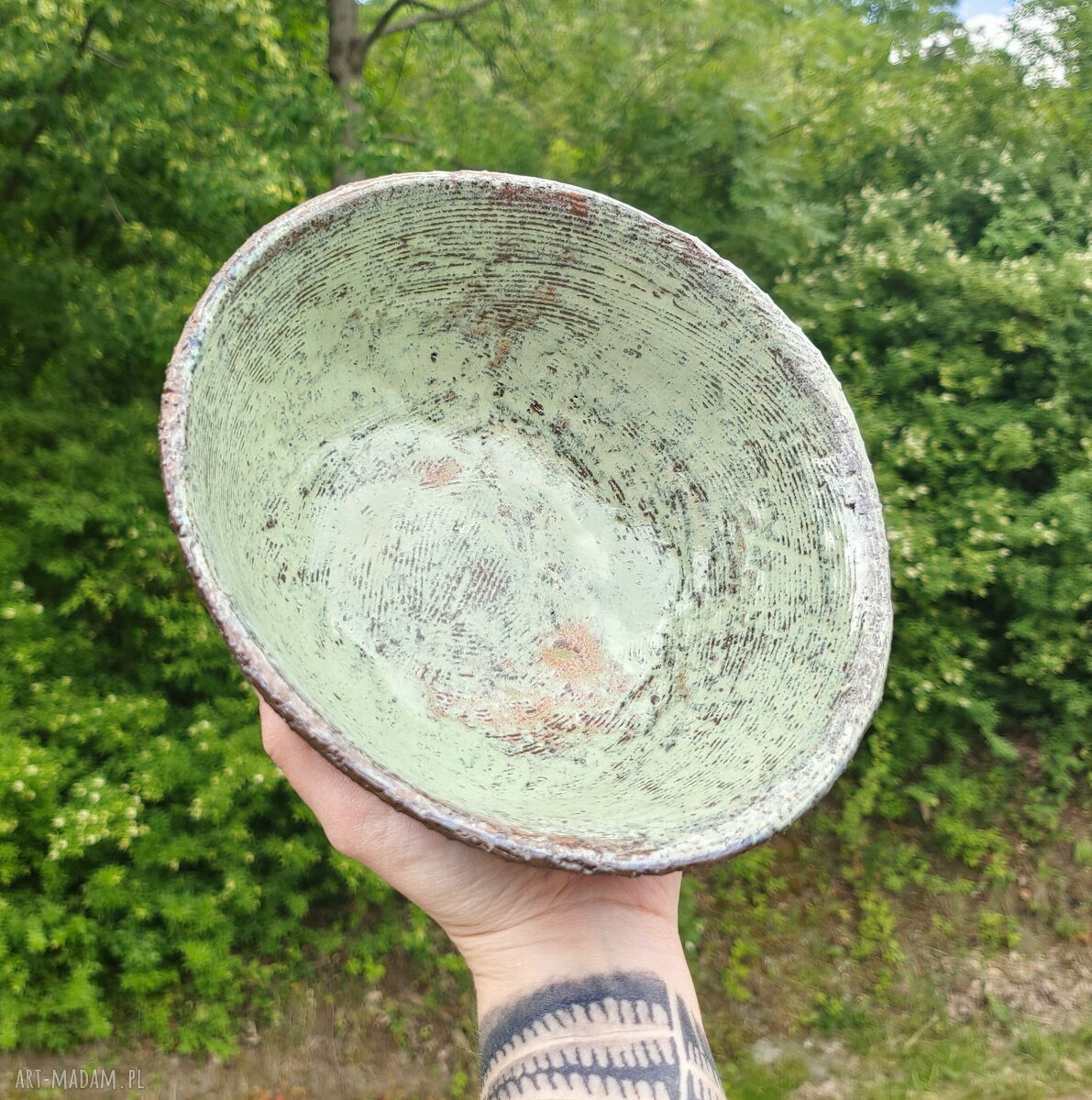 Misa ceramiczna Shiraja (C509) - rustykalna na owoce i przekąski