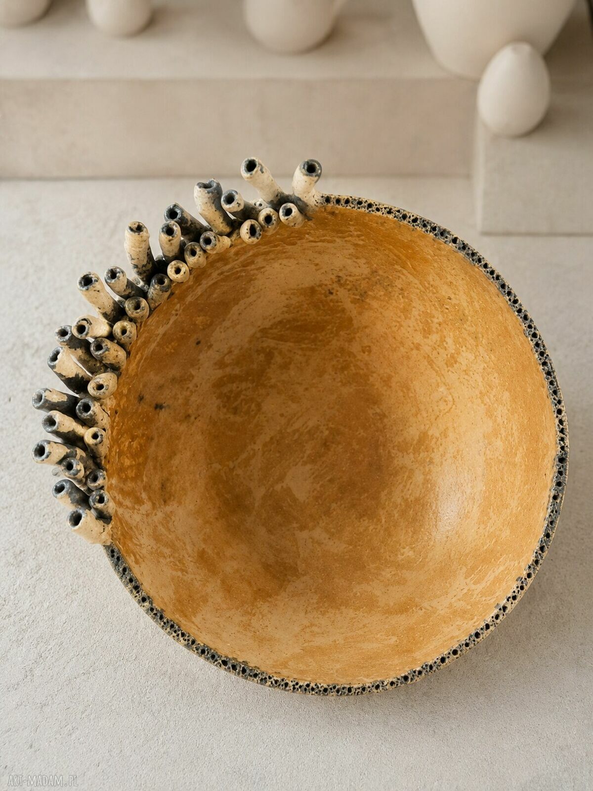 Misa ceramiczna Abyss Bloom - ręcznie lepiona dekoracja i naczynie