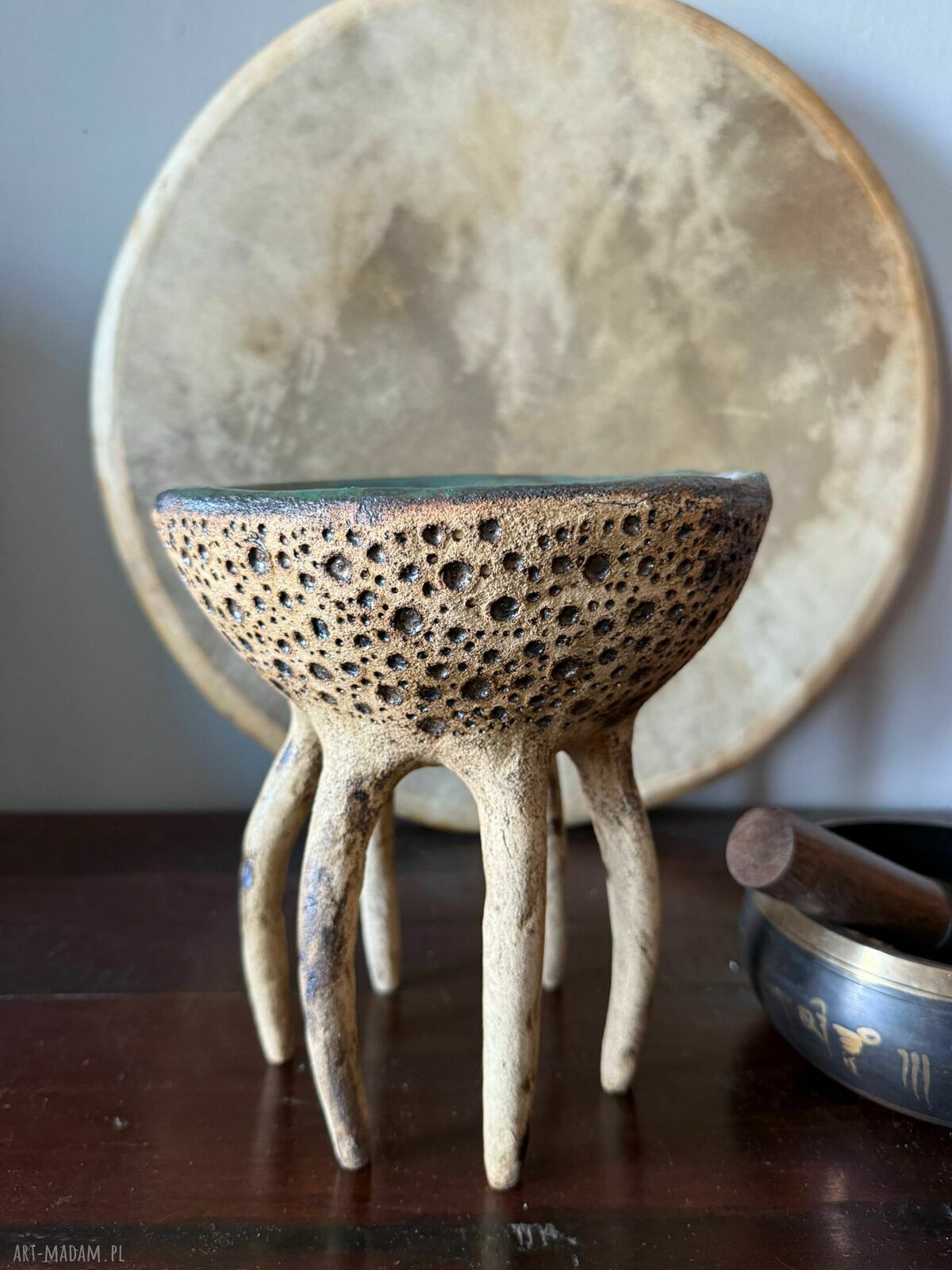 Misa ceramiczna handmade z kolekcji 'Morskie opowieści'