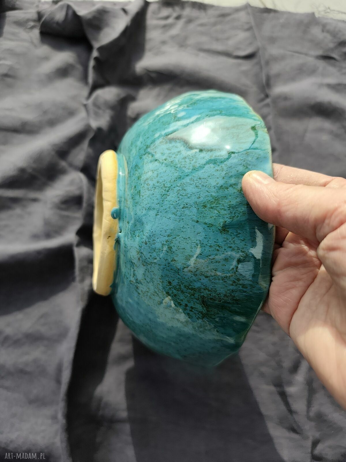 Misa ceramiczna do czipsów z żabką