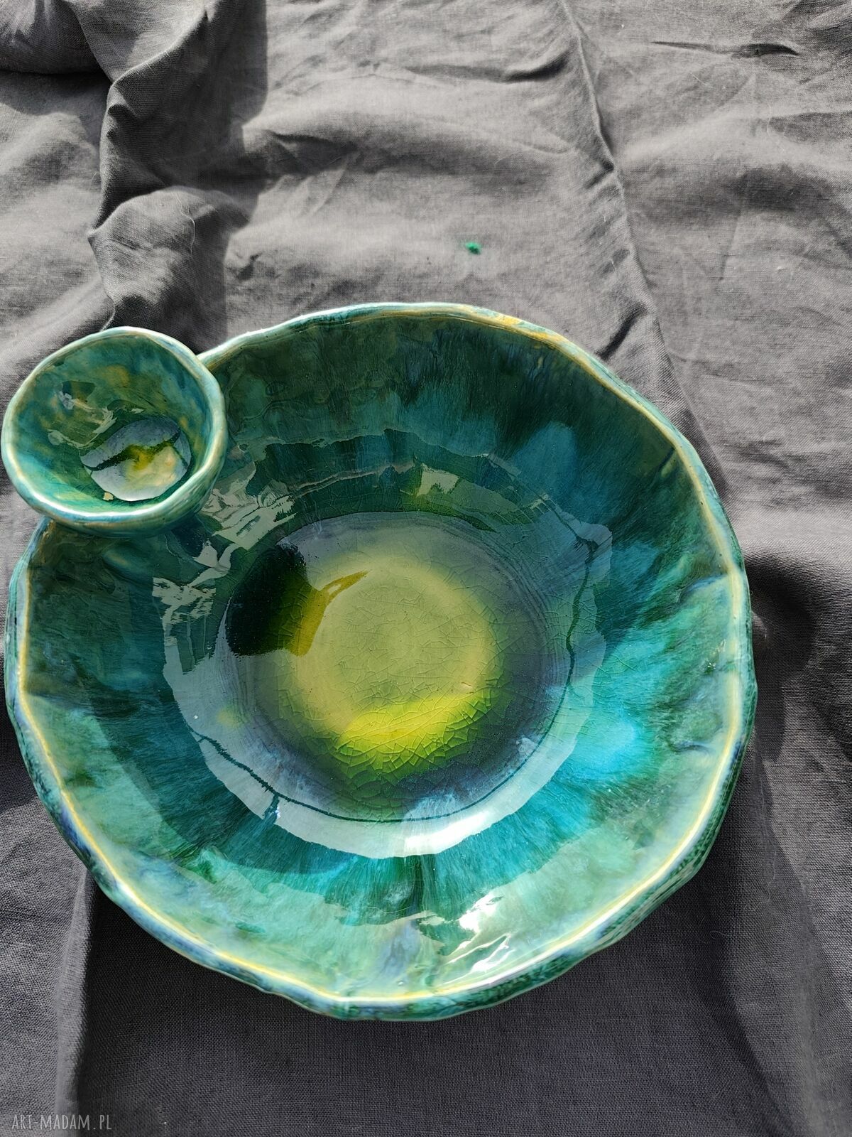 Misa ceramiczna do czipsów z żabką