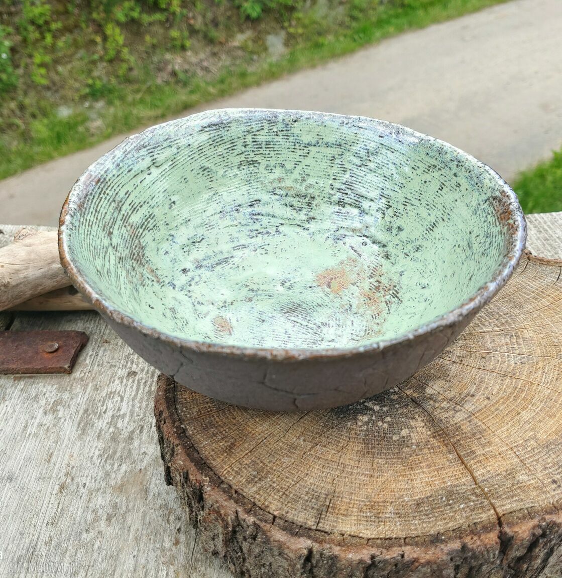 Misa ceramiczna Shiraja (C509) - rustykalna na owoce i przekąski