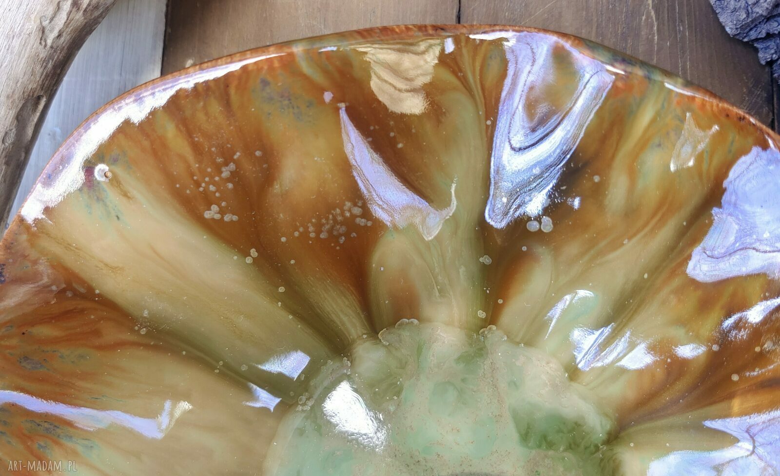 Użytkowa misa ceramiczna z kamionki do serwowania