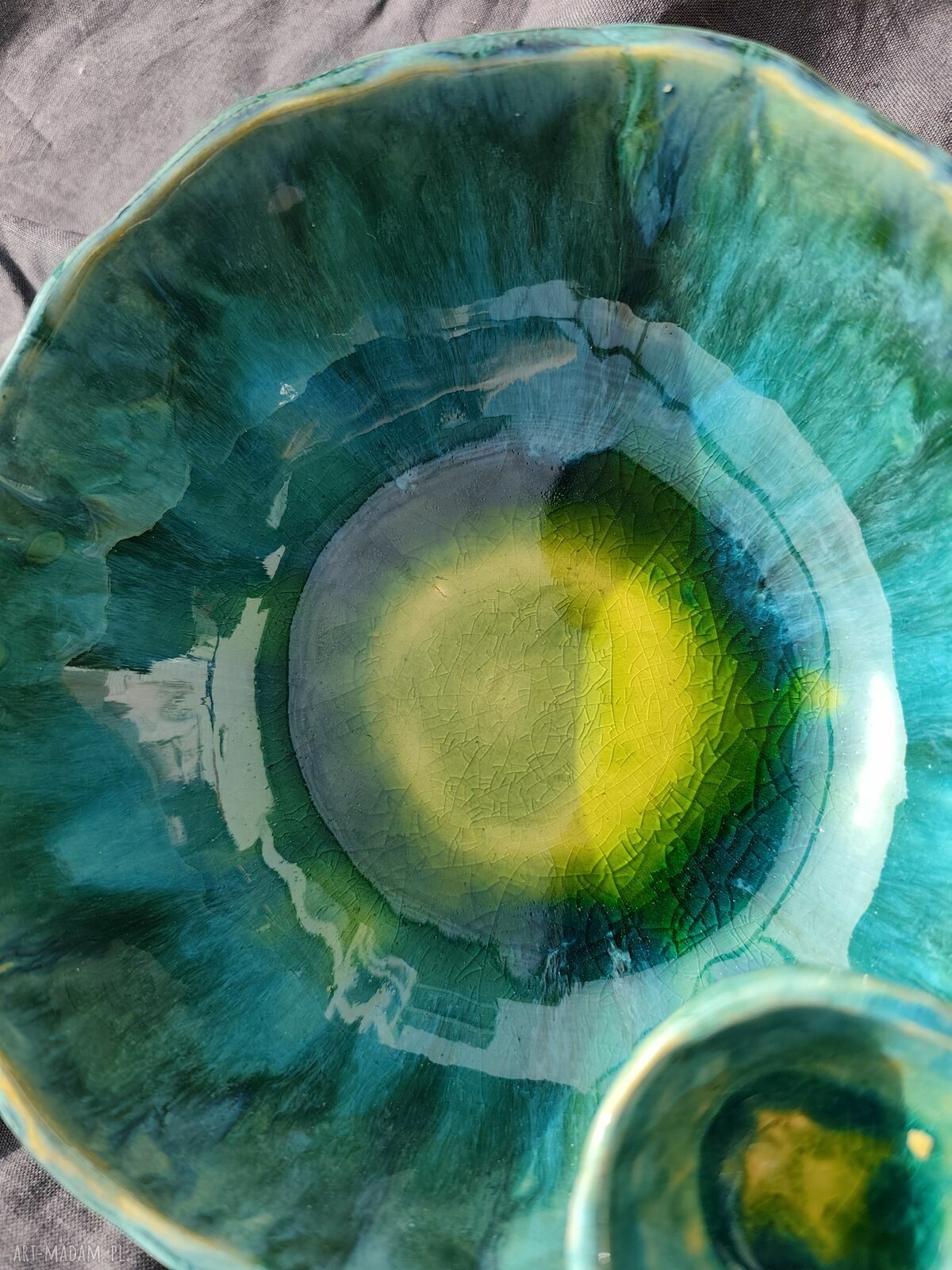 Misa ceramiczna do czipsów z żabką