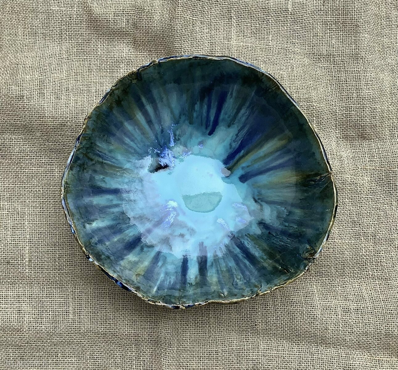 Misa ceramiczna „Toń” - patera na owoce i słodkości, handmade
