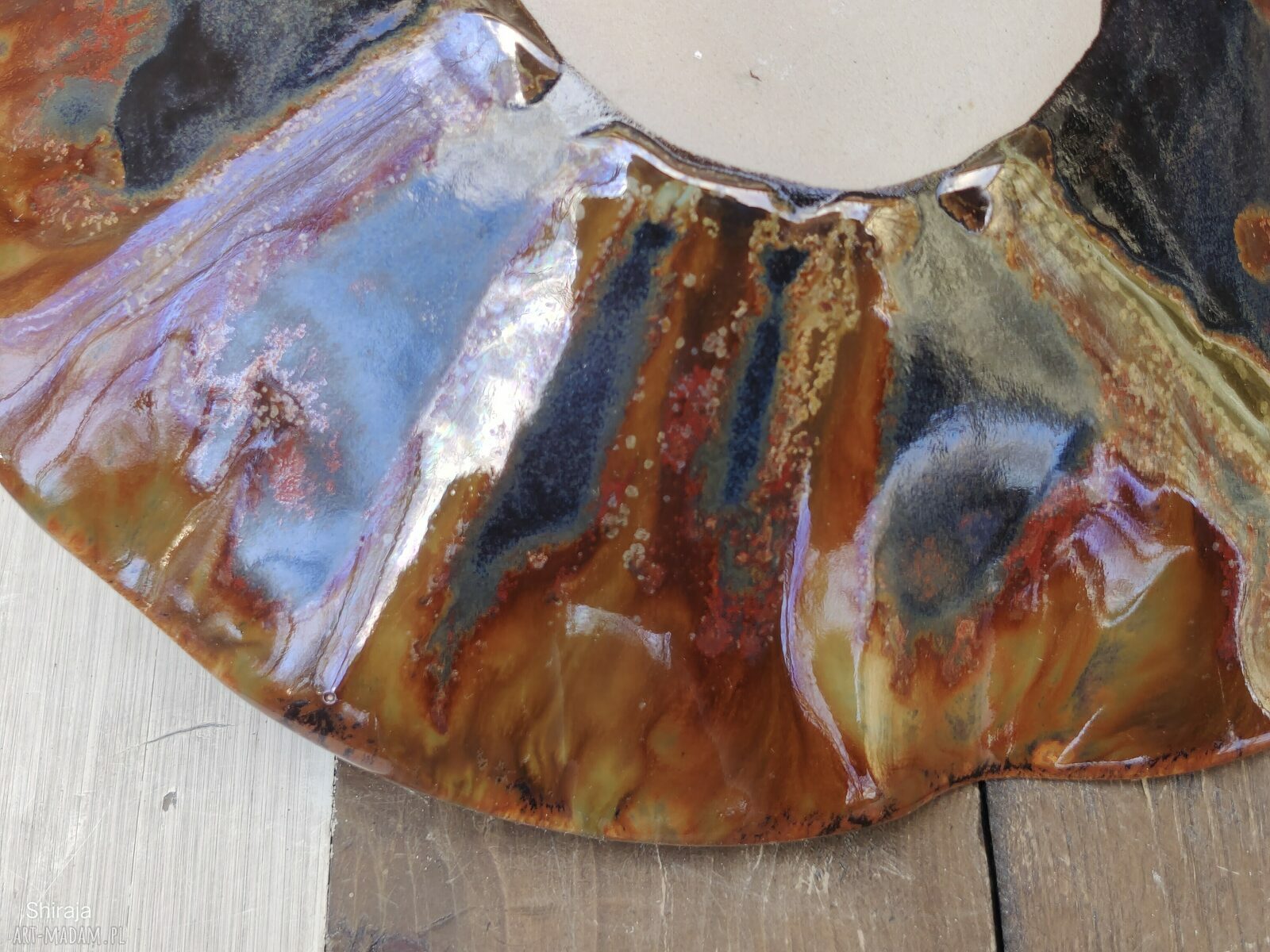 Użytkowa misa ceramiczna z kamionki do serwowania
