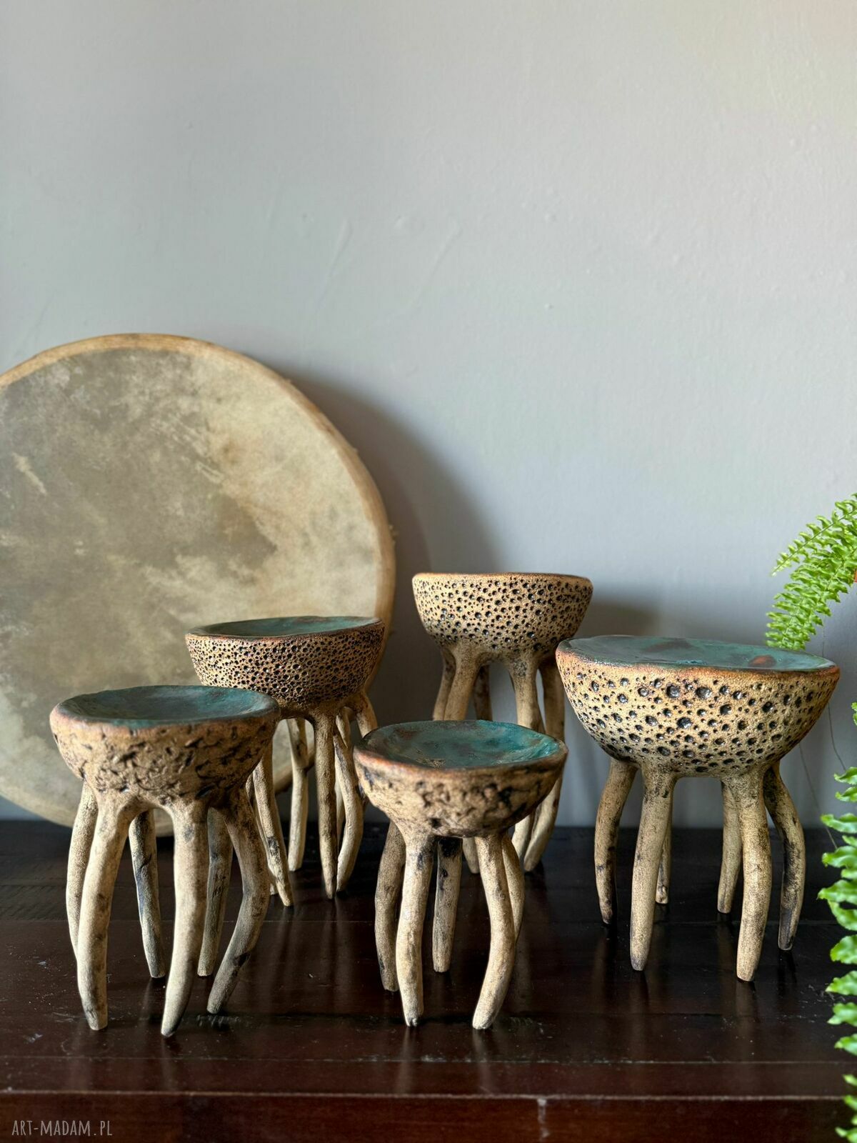 Misa ceramiczna handmade z kolekcji 'Morskie opowieści'
