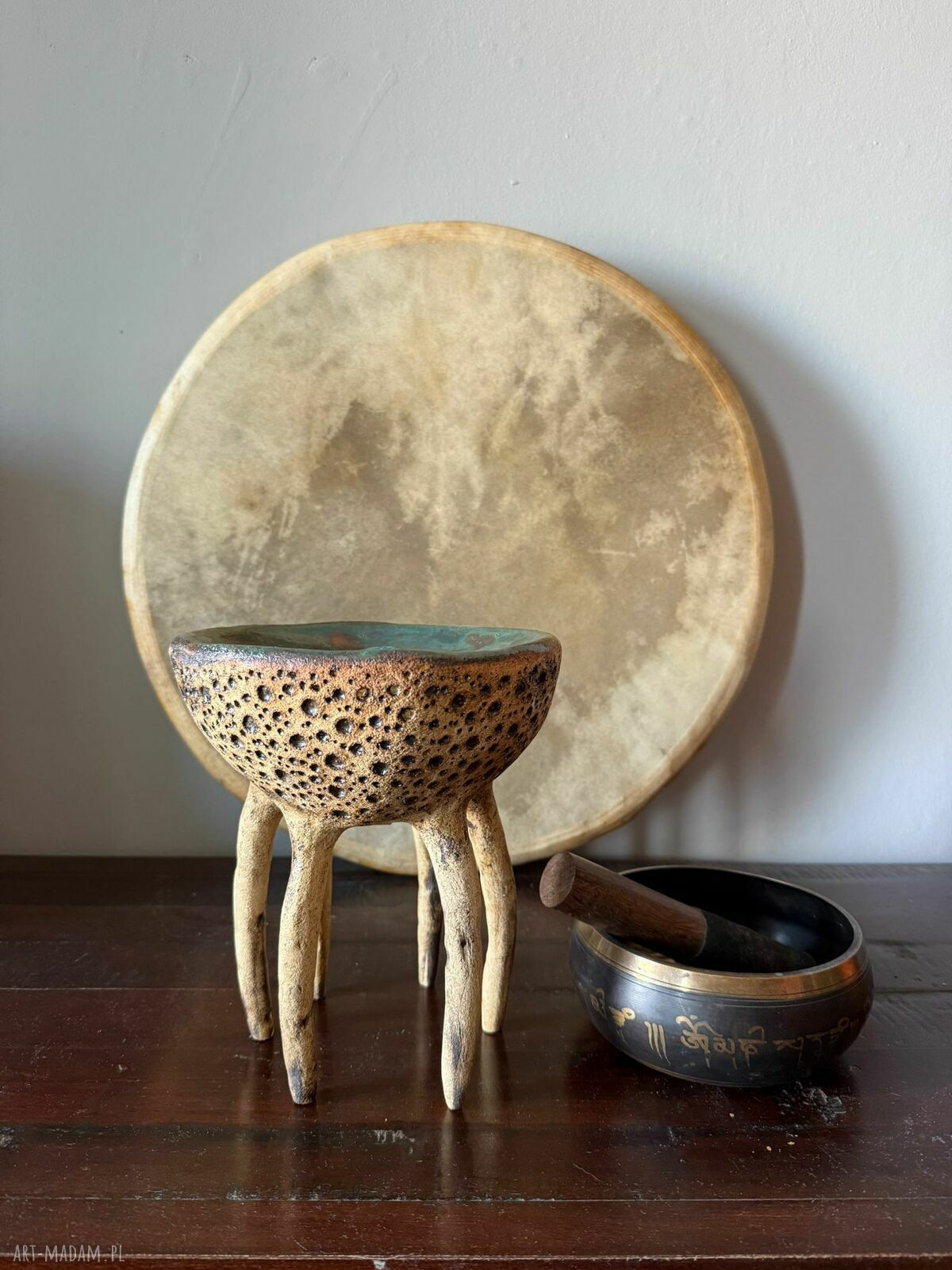 Misa ceramiczna handmade z kolekcji 'Morskie opowieści'