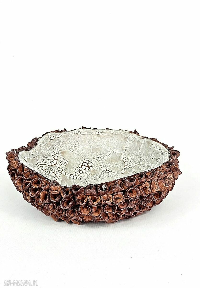 Misa ceramiczna z kolekcji Morskiej - ręcznie robiona patera