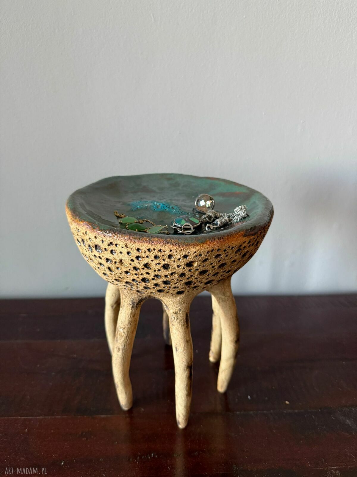 Misa ceramiczna handmade z kolekcji 'Morskie opowieści'