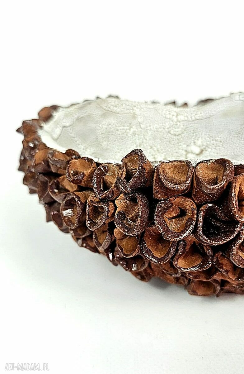 Misa ceramiczna z kolekcji Morskiej - ręcznie robiona patera
