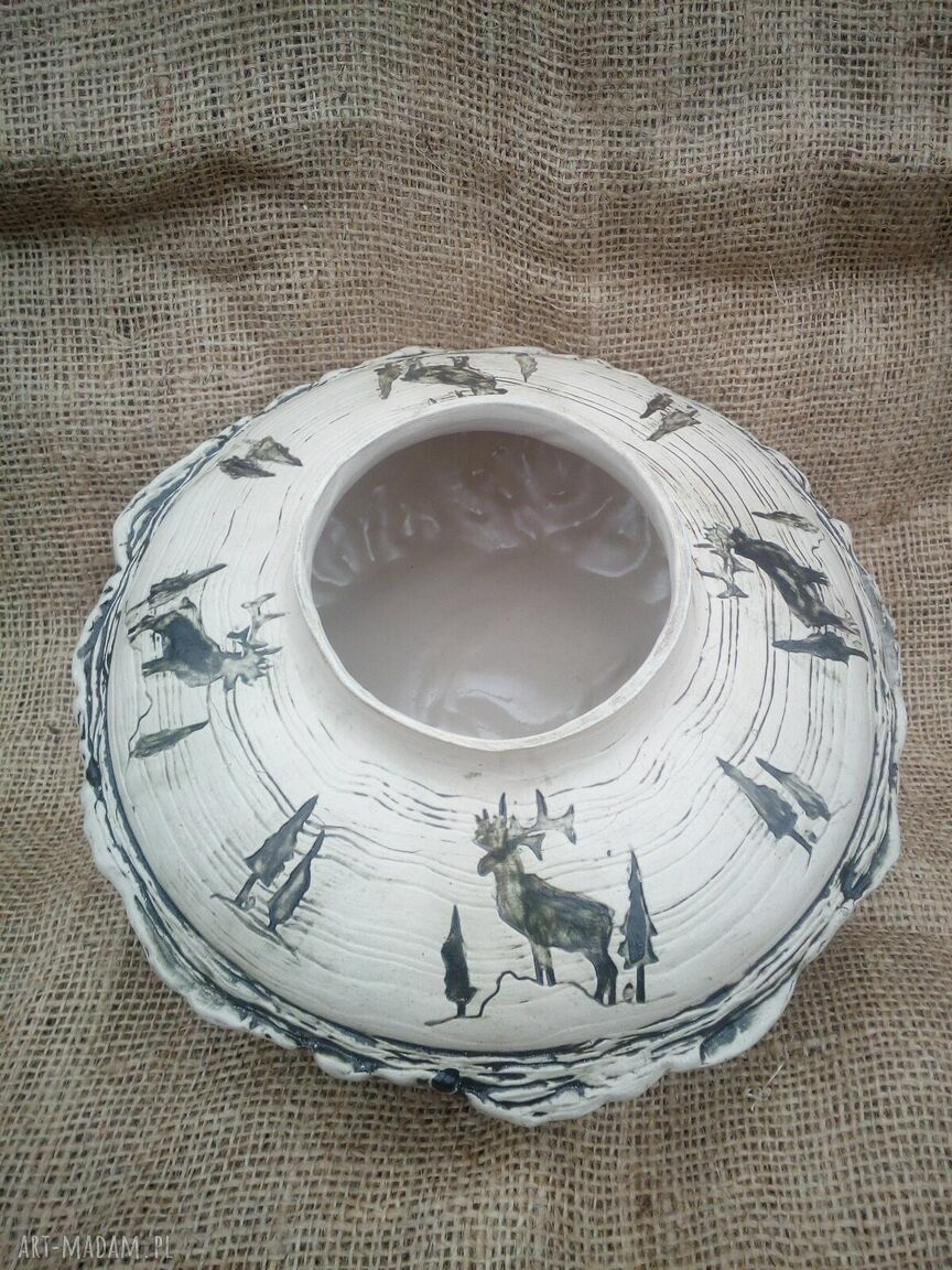 Misa kamionkowa handmade - do pieczenia i na kwiaty
