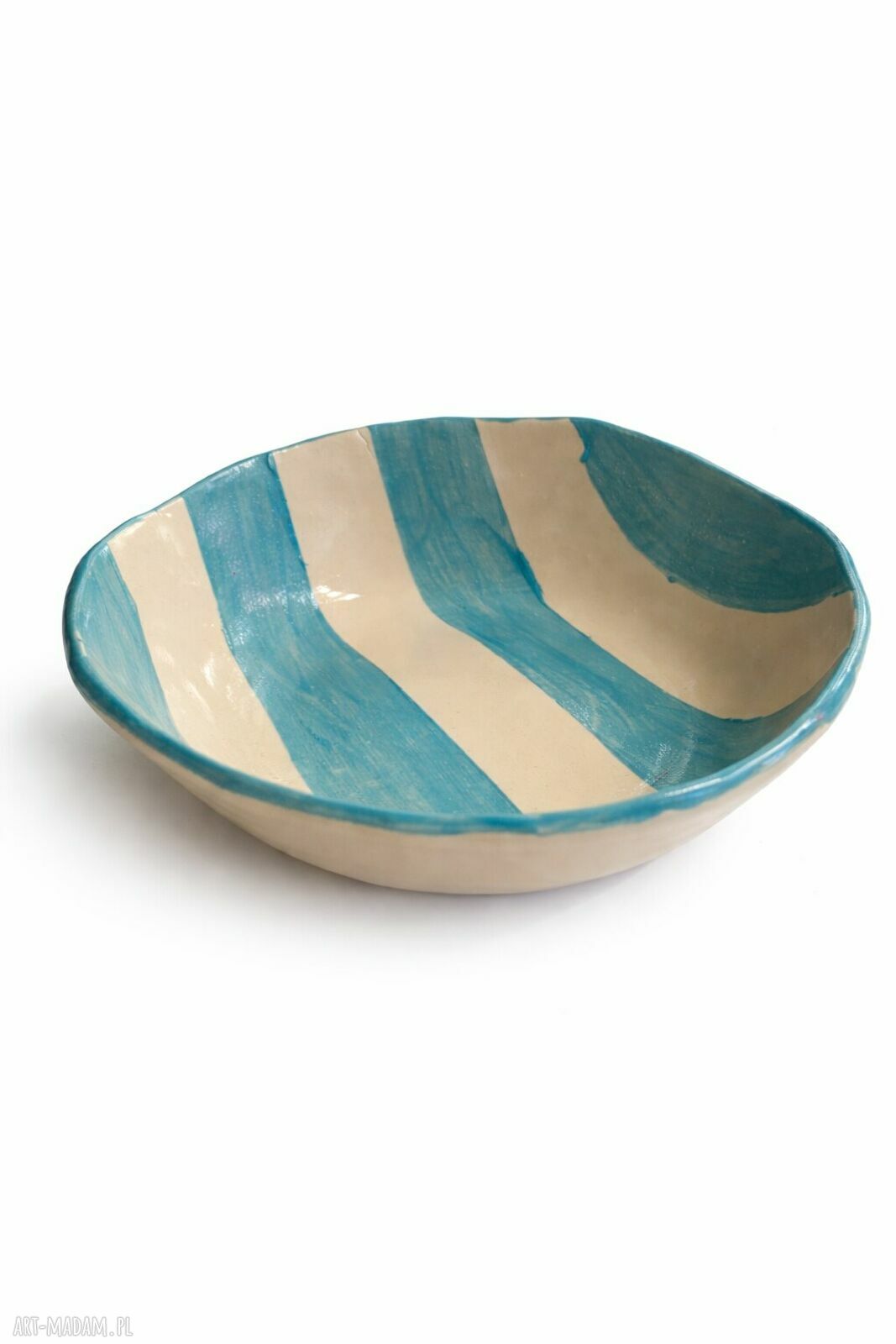 Miseczka ceramiczna Papataj - 250 ml, turkusowo-fioletowa