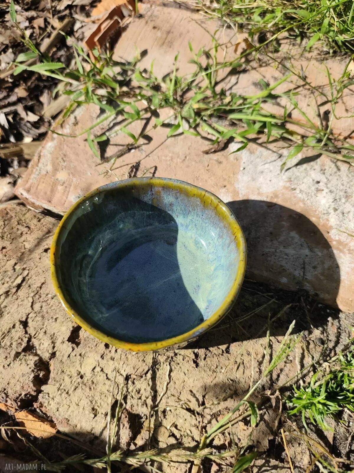 Miseczka ceramiczna do zapiekania z kolorową glazurą