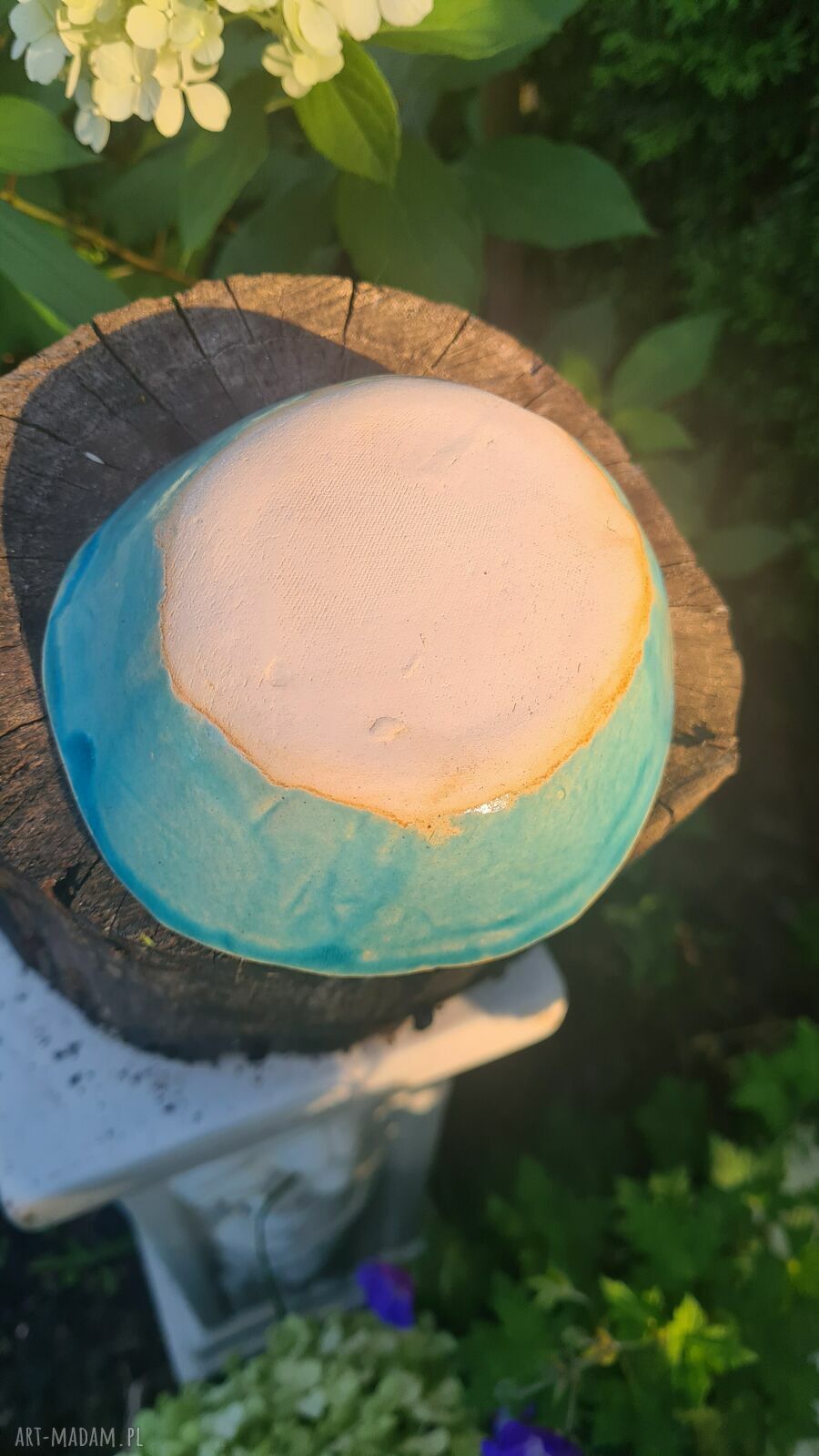 Miseczka ceramiczna ręcznie malowana - handmade do jedzenia