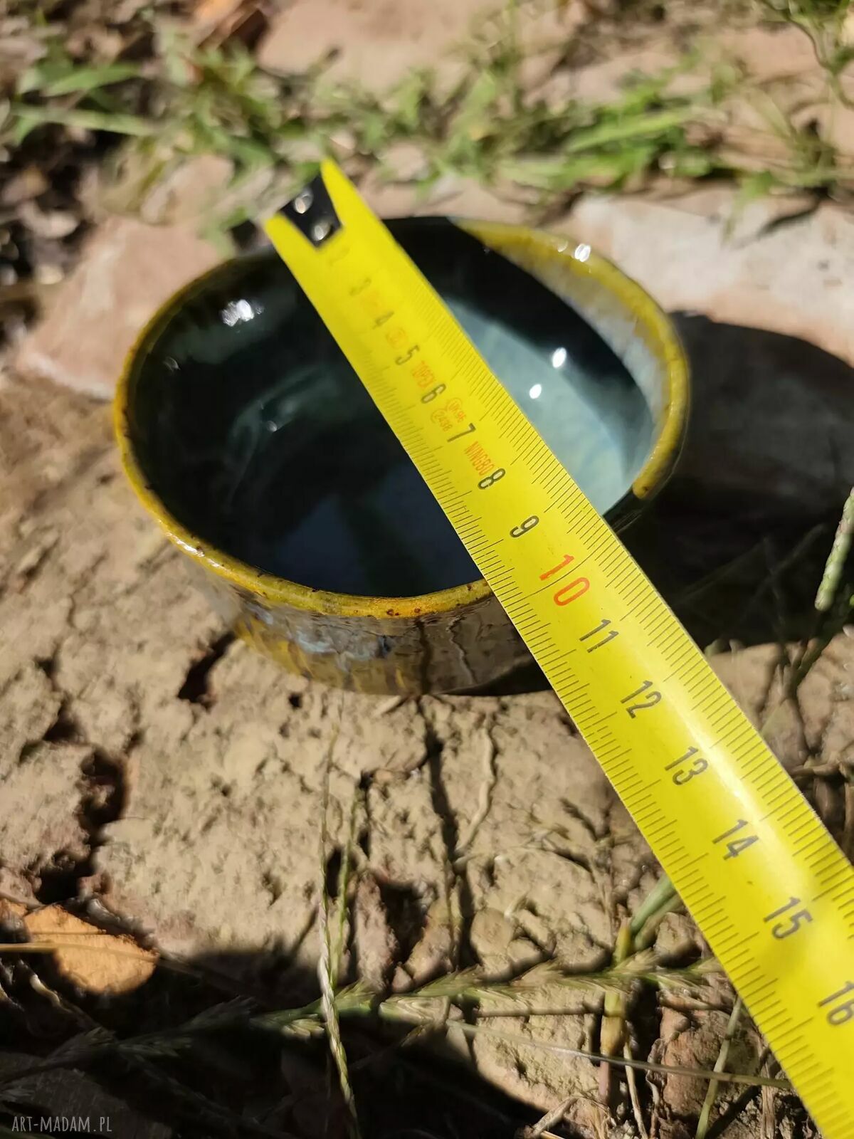 Miseczka ceramiczna do zapiekania z kolorową glazurą
