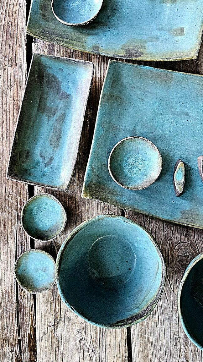Miseczka ceramiczna do sushi - ręcznie lepiona