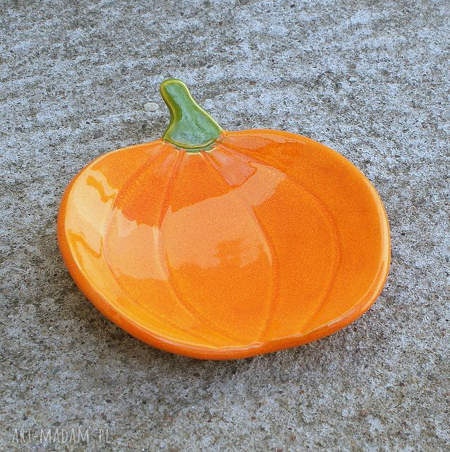 Dynia miseczka Halloween - ceramiczna fusetka do słodyczy i torebek z herbatą