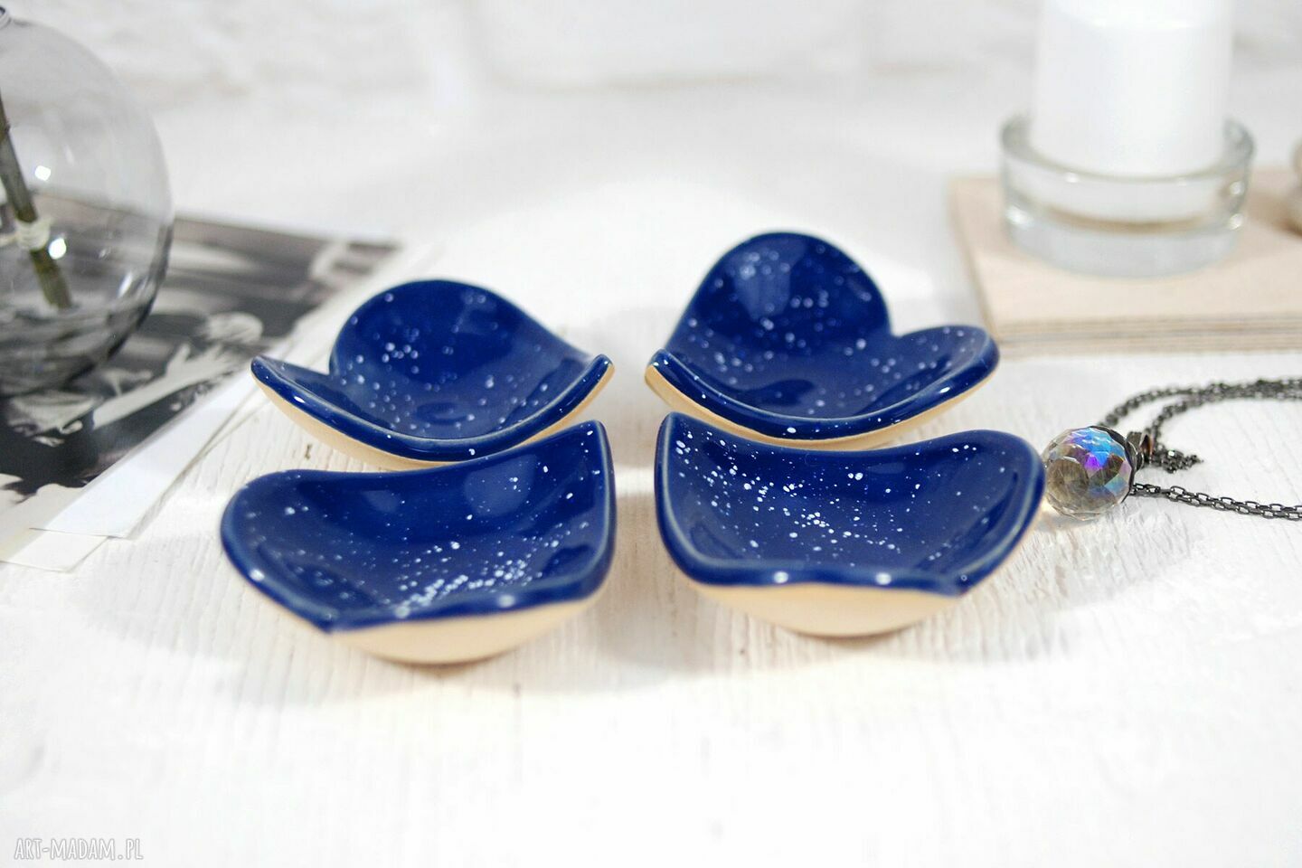 Miseczka ceramiczna na obrączki, biżuterię i drobiazgi - Niebo