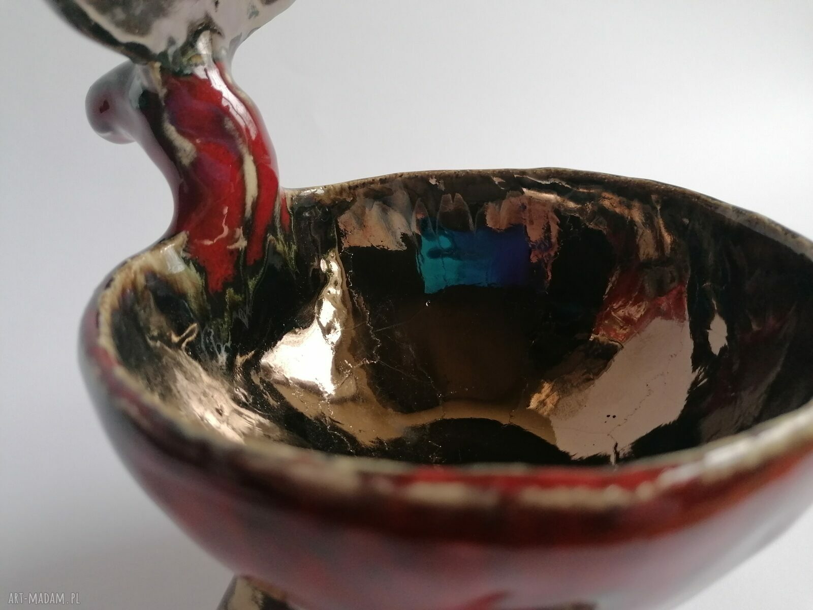 Miseczka renifer Rudolf - ceramika handmade na święta