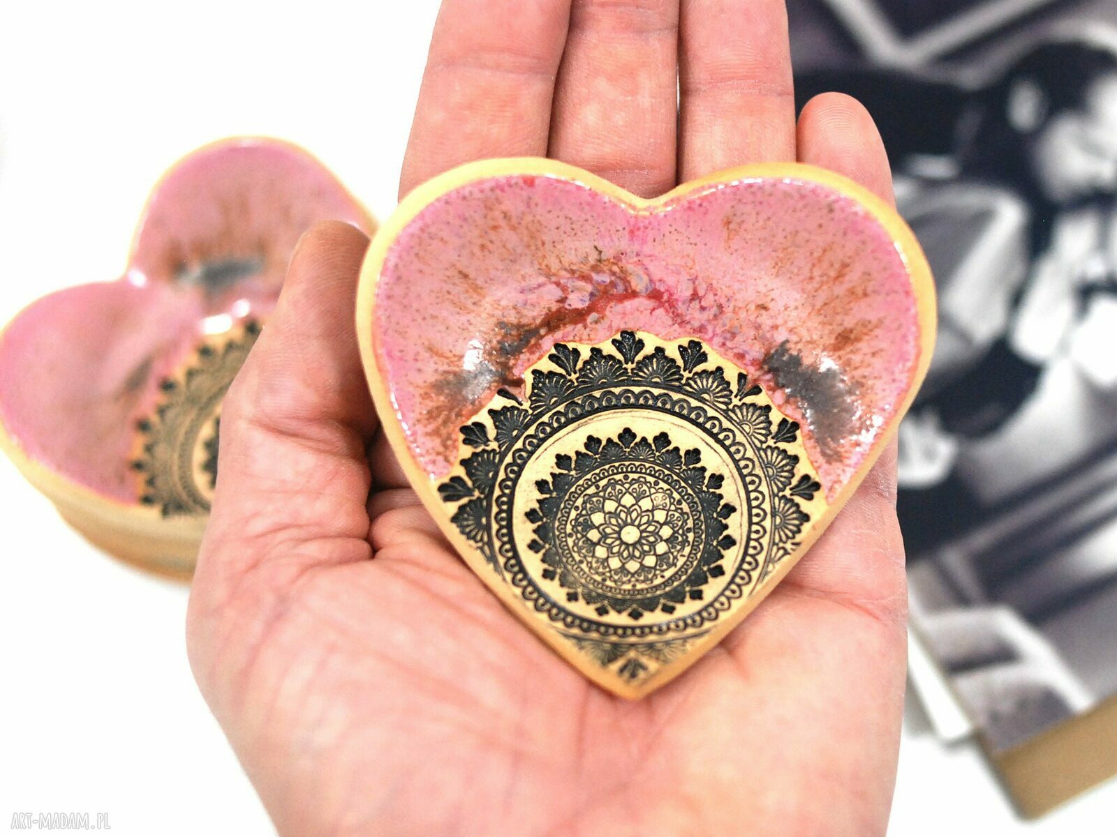 Ręcznie robiona miseczka ceramiczna na obrączki, kadzidełka i tealight - kolor do wyboru