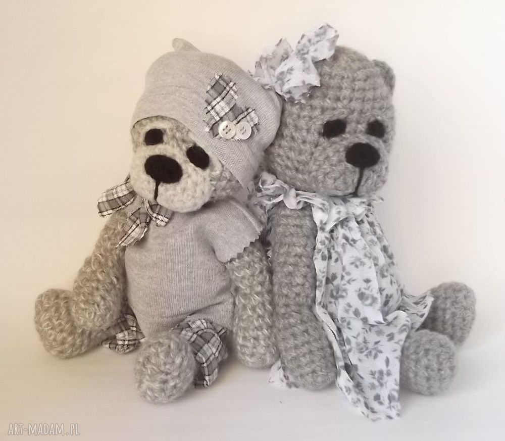 Misie na zamówienie - szydełkowe maskotki handmade dla dziecka (personalizacja)