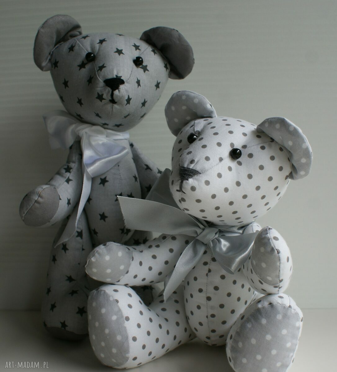 zabawki: misie ręcznie zrobione