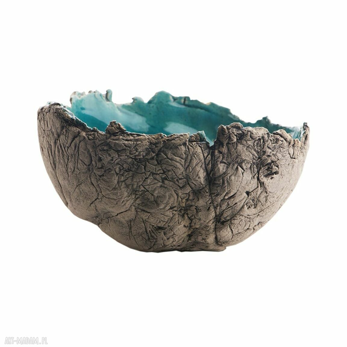 Miska ceramiczna - misa użytkowa z jasnej gliny