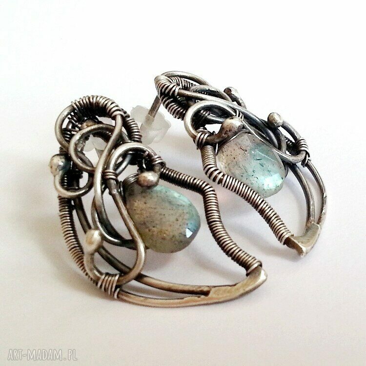 kolczyki: Kolczyki mgliste Handmade