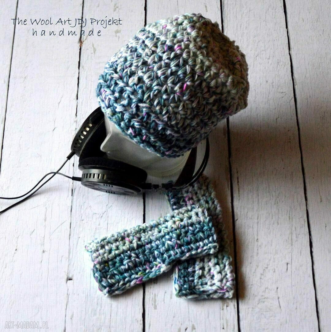 Grube wełniane mitenki The Wool Art - 19 cm