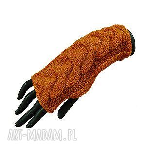 MitenkiWarkocze, warkoczyki orange