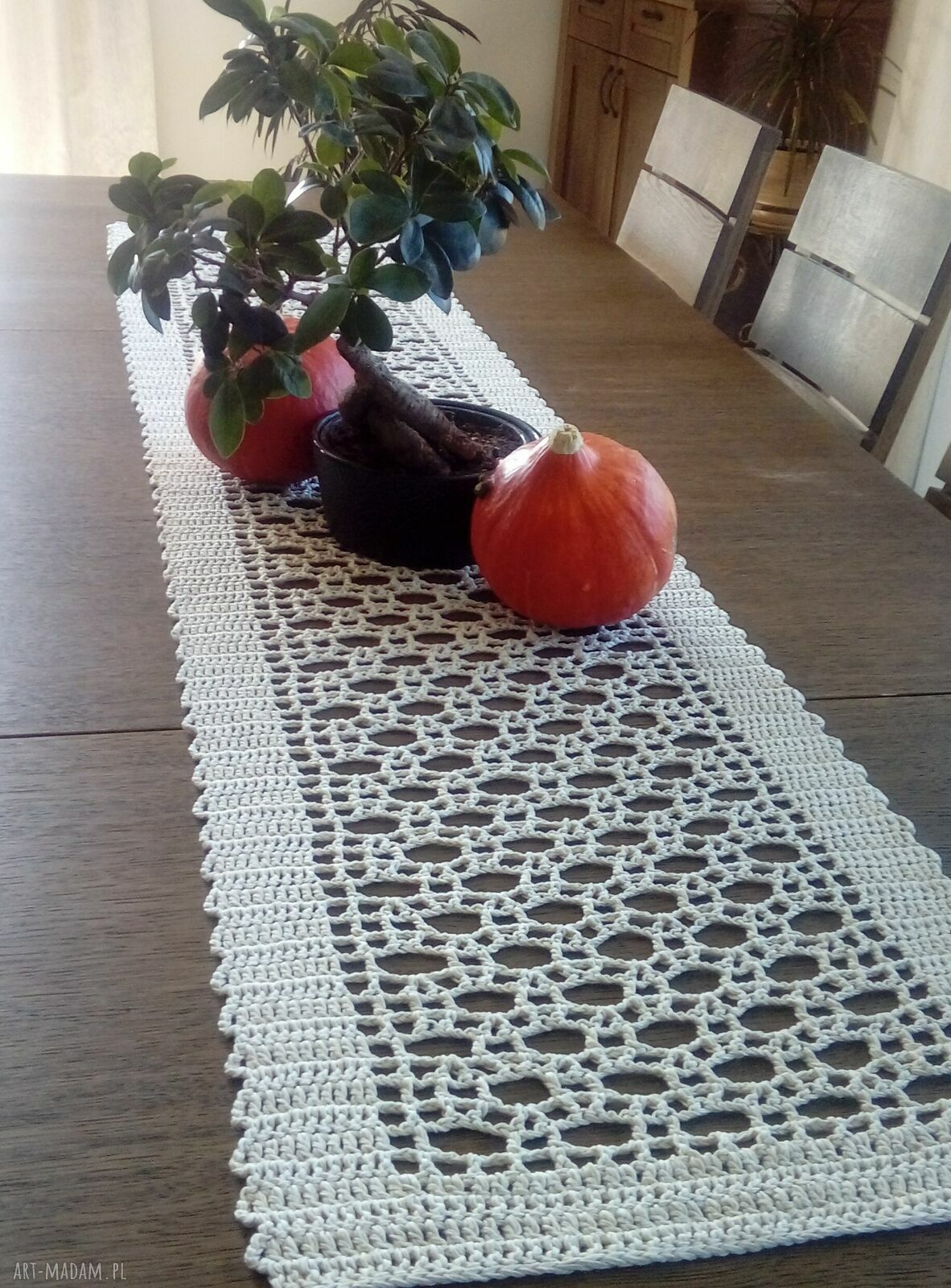 Bieżnik Modern - ręcznie wykonany na indywidualne zamówienie (145x45 cm)