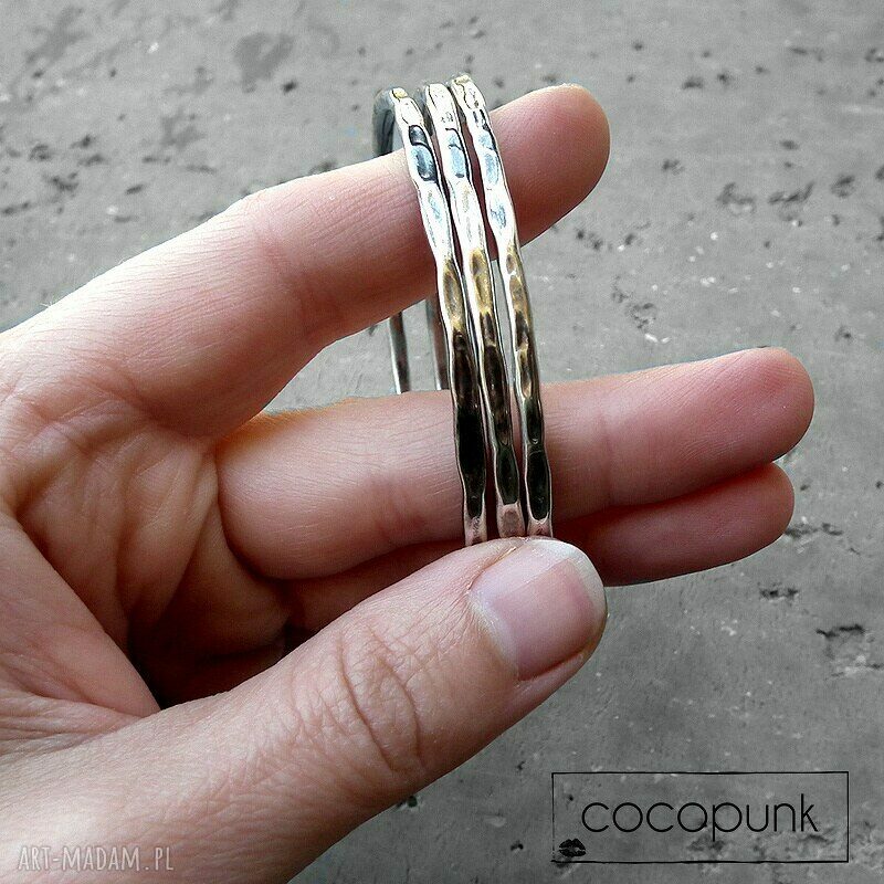 bransoletki: SREBRO I KYANIT BRANSOLETA Z ZAWIESZKAMI. Handmade