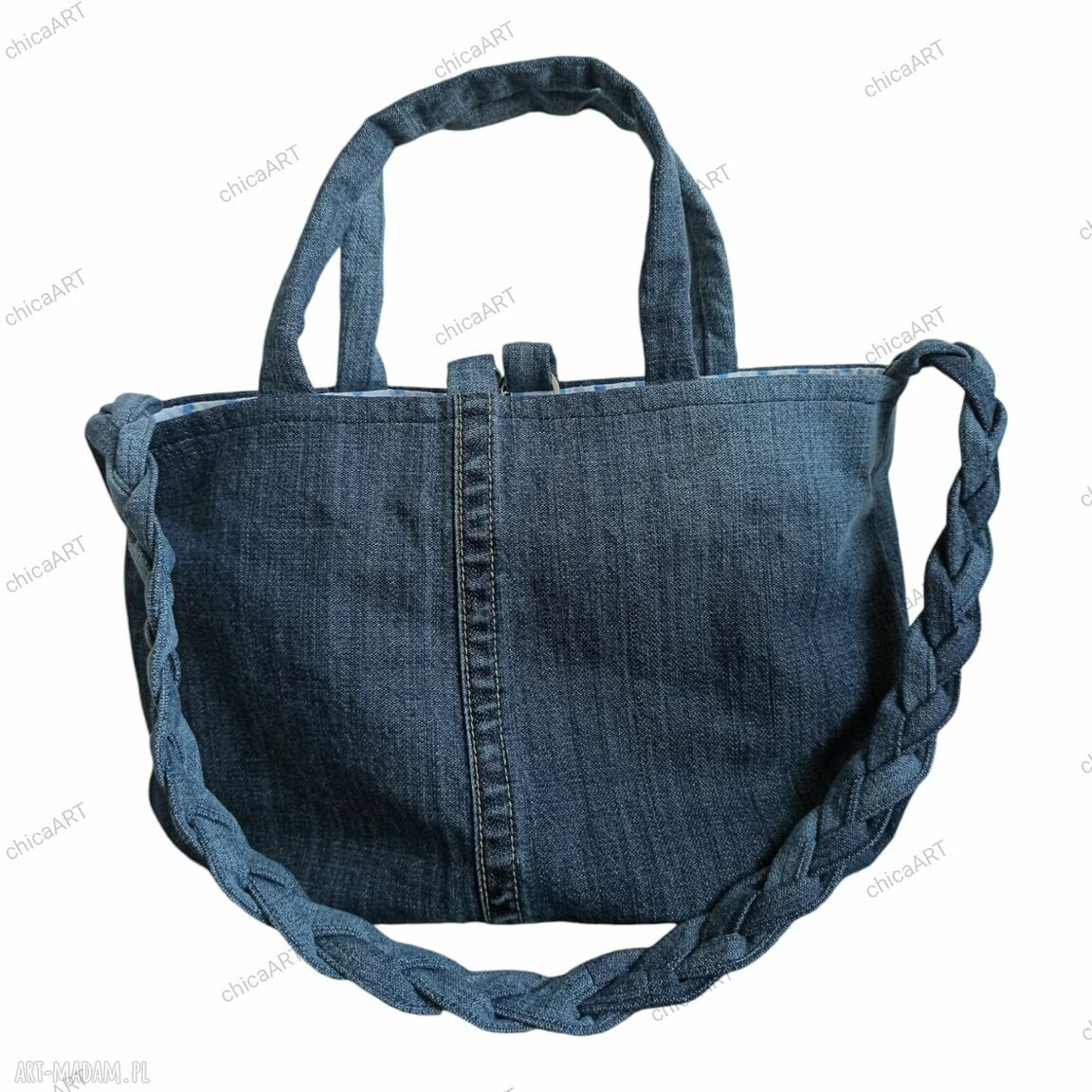 Torba na ramię Blue Collection Luiza - jeansowa, niebieska