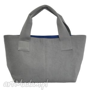 14-0001 szara damska torebka do ręki shopper bag pelican