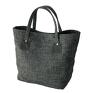 eleganckie na zakupy modne 37 0010 szaro biała torebka shopper