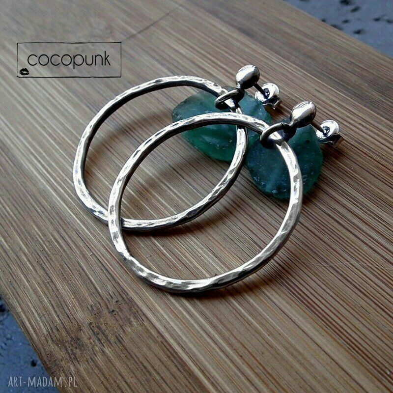 Kolczyki srebrne koŁa Średnie 5cm delikatne kobiece okrągłe