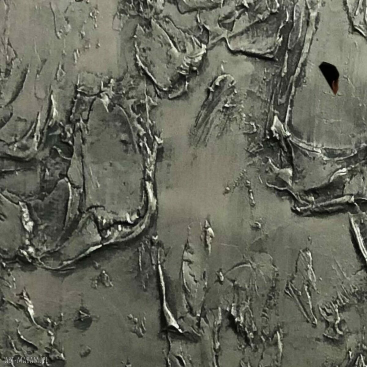 Modny okrągły obraz 80 cm do salonu - rzeźbiona metaliczna dekoracja czarny i złoto
