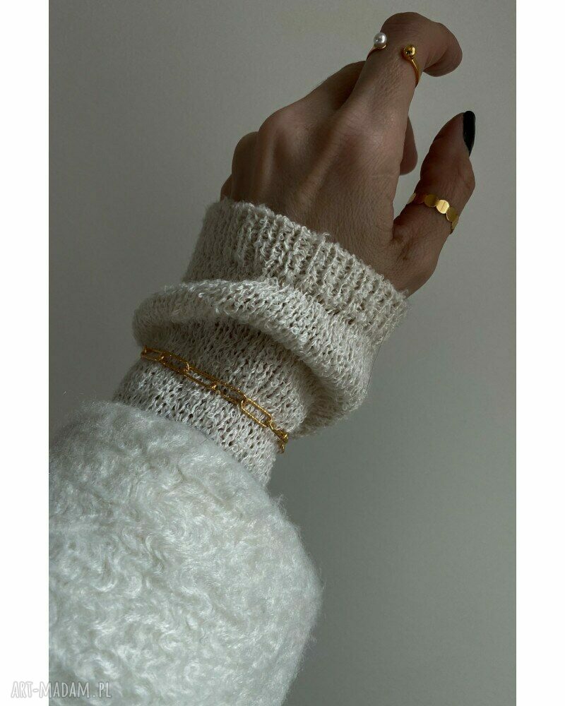 bransoletki: Masywna bransoletka z różowego złota Hand Made