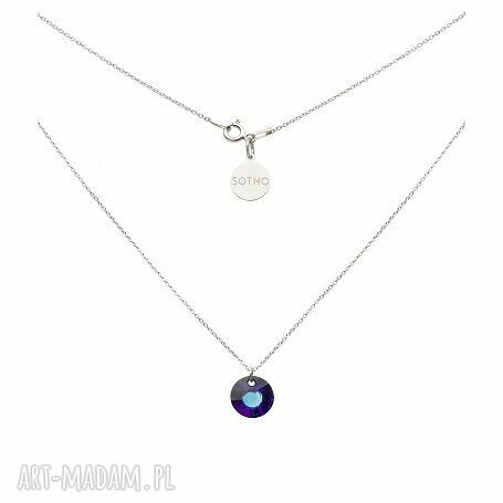 Srebrny naszyjnik sun heliotrope swarovski® elements kryształ