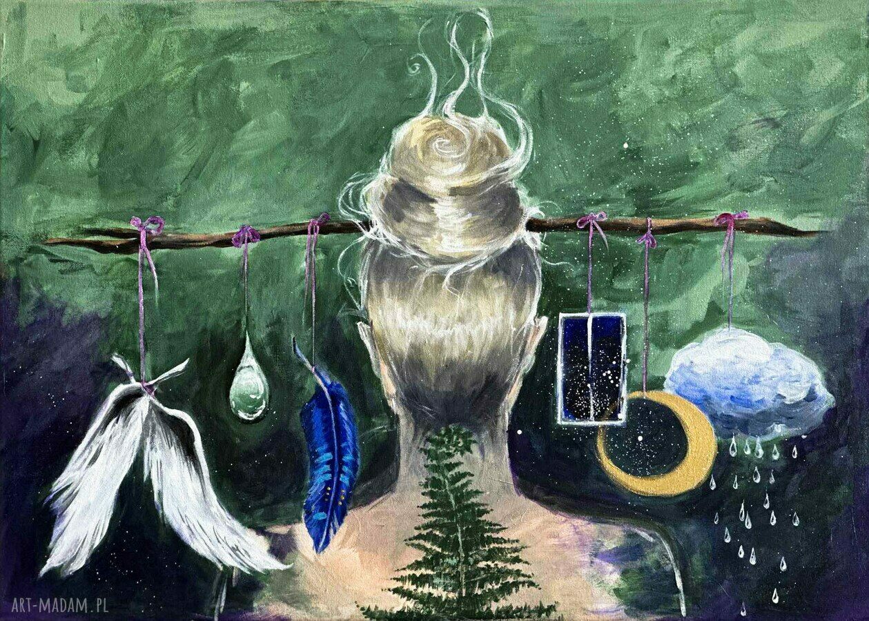 Moja opowieść - obraz akrylowy na płótnie 70 x 50 cm